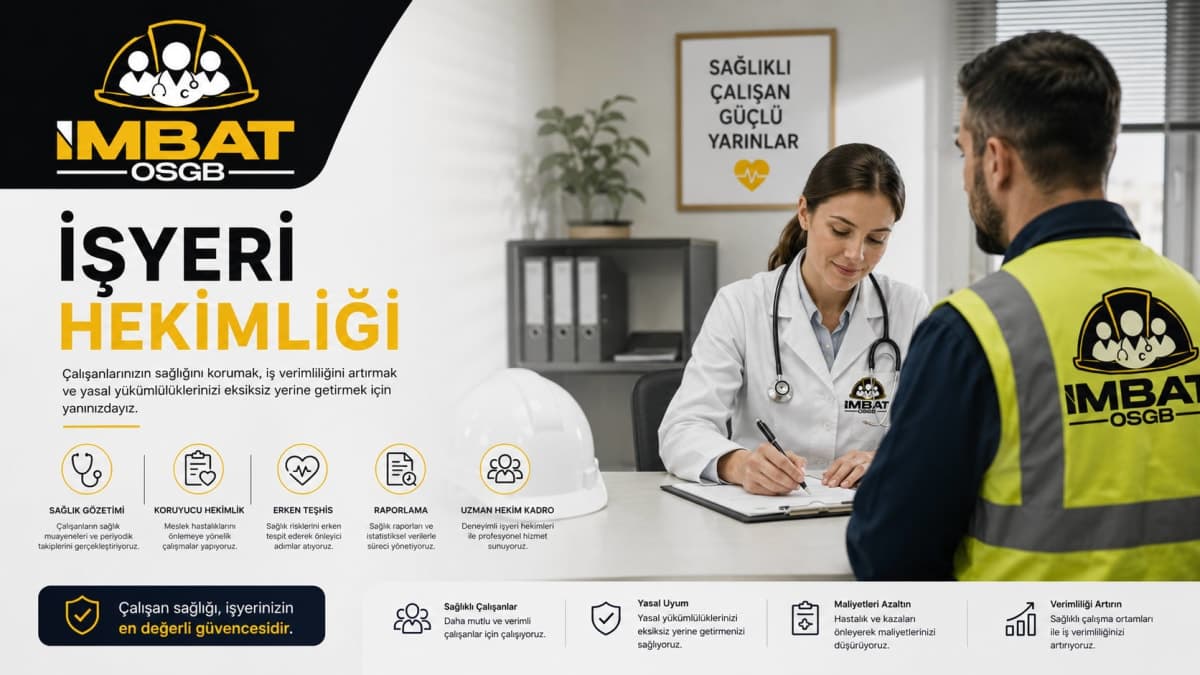 İşyeri Hekimliği İmbat OSGB işyeri hekimliği — sağlık gözetimi, koruyucu hekimlik ve uzman hekim kadro